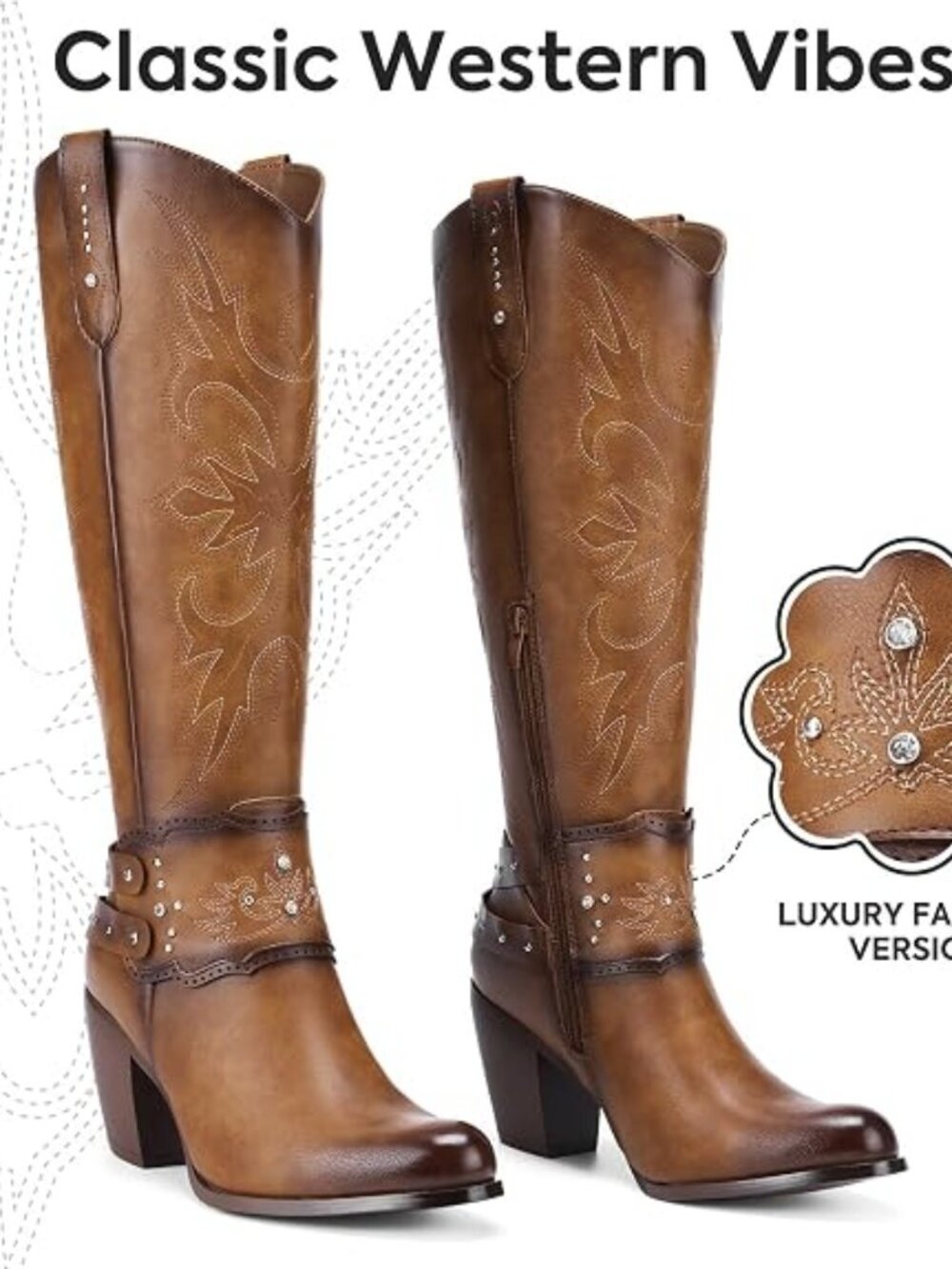 Cowboy Boots for Women, Cowgirl Boots Knee High